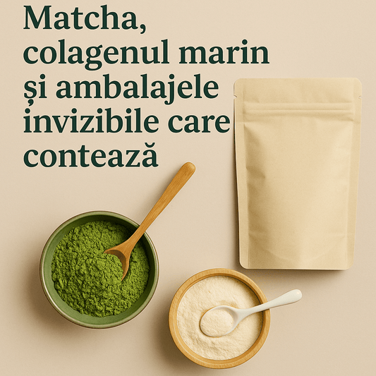 Matcha, colagenul marin și ambalajele invizibile care contează - Gut2be