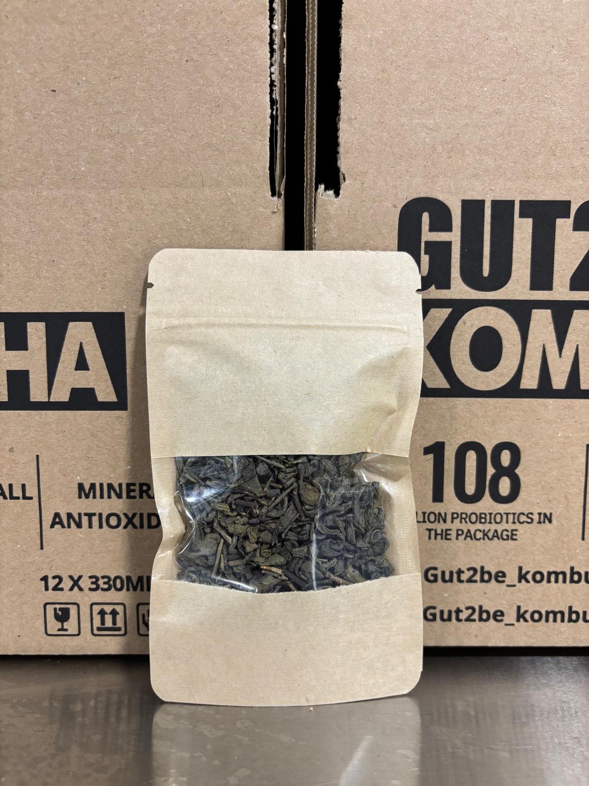 Ceai Verde Pur pentru Kombucha – 30g - Gut2beCeai Verde Pur pentru Kombucha – 30gGut2beGut2be