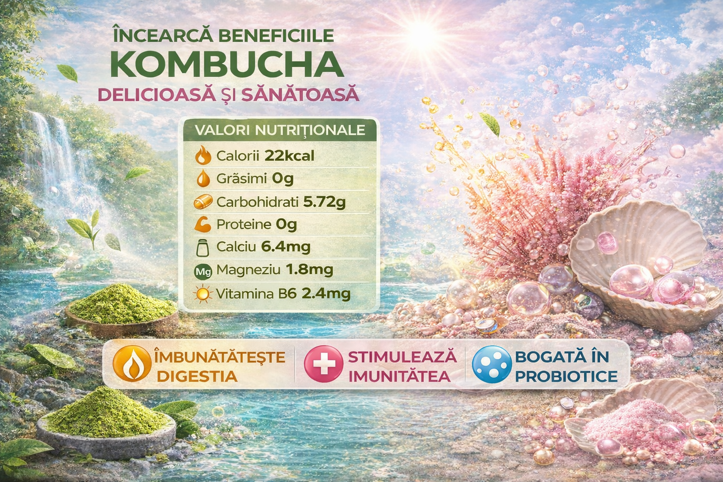 Kombucha Coacăz Negru - Set de 12x330ml - Gut2beKombucha Coacăz Negru - Set de 12x330mlGut2beGut2be