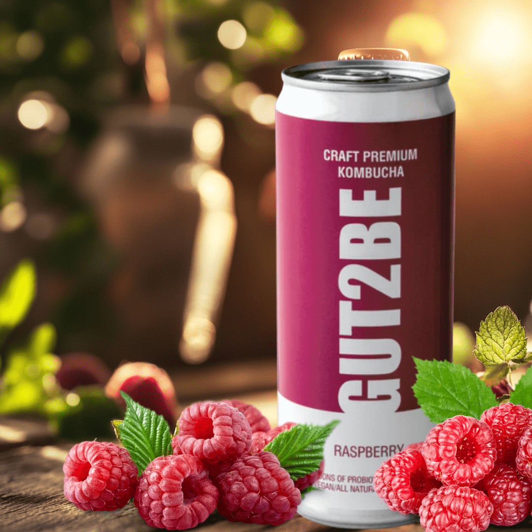 Zmeura Kombucha - Set de 12x330ml - Gut2beZmeura Kombucha - Set de 12x330mlGut2beGut2be