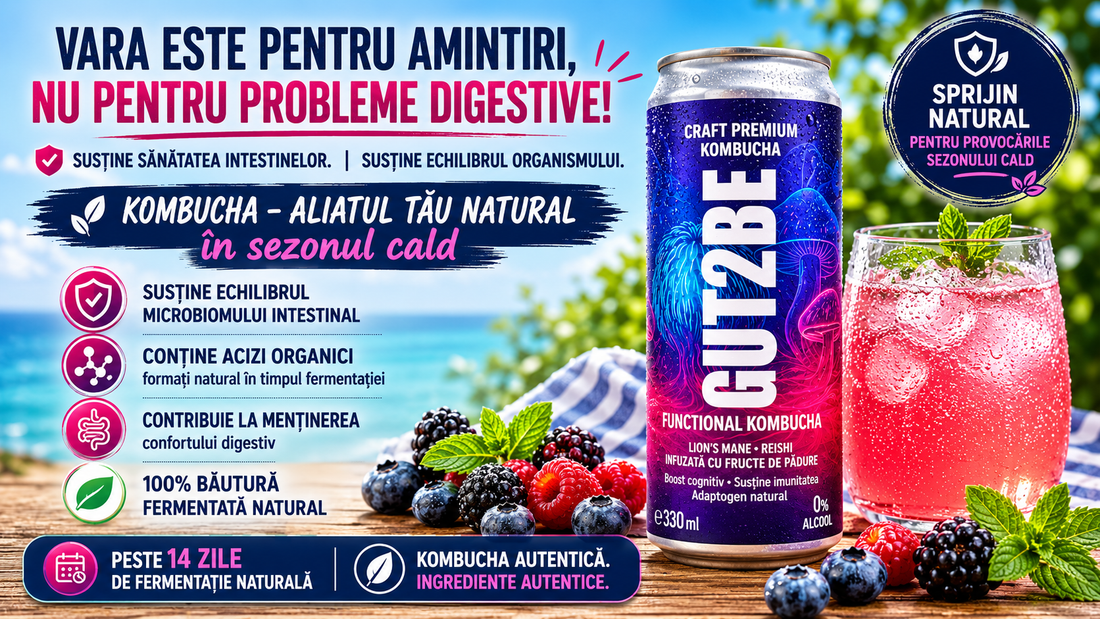 Virusurile digestive de vară și kombucha – de ce tot mai mulți oameni o aleg în acest sezon?