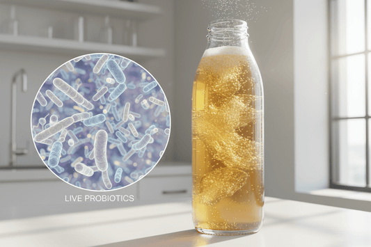 De ce kombucha nu este pasteurizată? Beneficiile fermentării vii - Gut2be