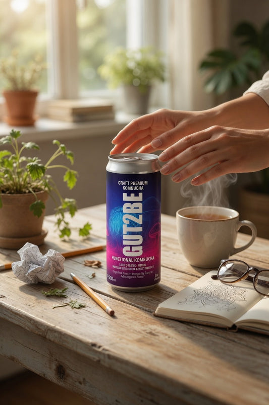  mod natural cu Functional Kombucha – Coama Leului & Reishi