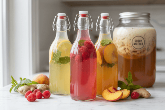 Kombucha: Beneficii și Rețetă pentru Fermentația Secundară - Gut2be