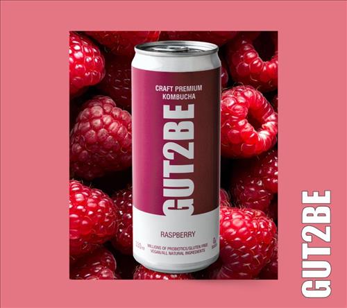 Gut2be Kraft Premium Kombucha cu Zmeura - Gut2be