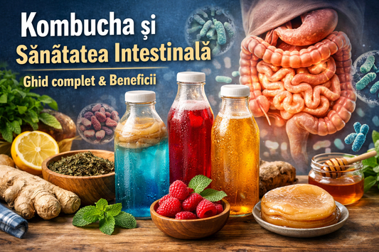 Kombucha și sănătatea intestinală – Ghid complet despre microbiom și băuturi fermentate - Gut2be