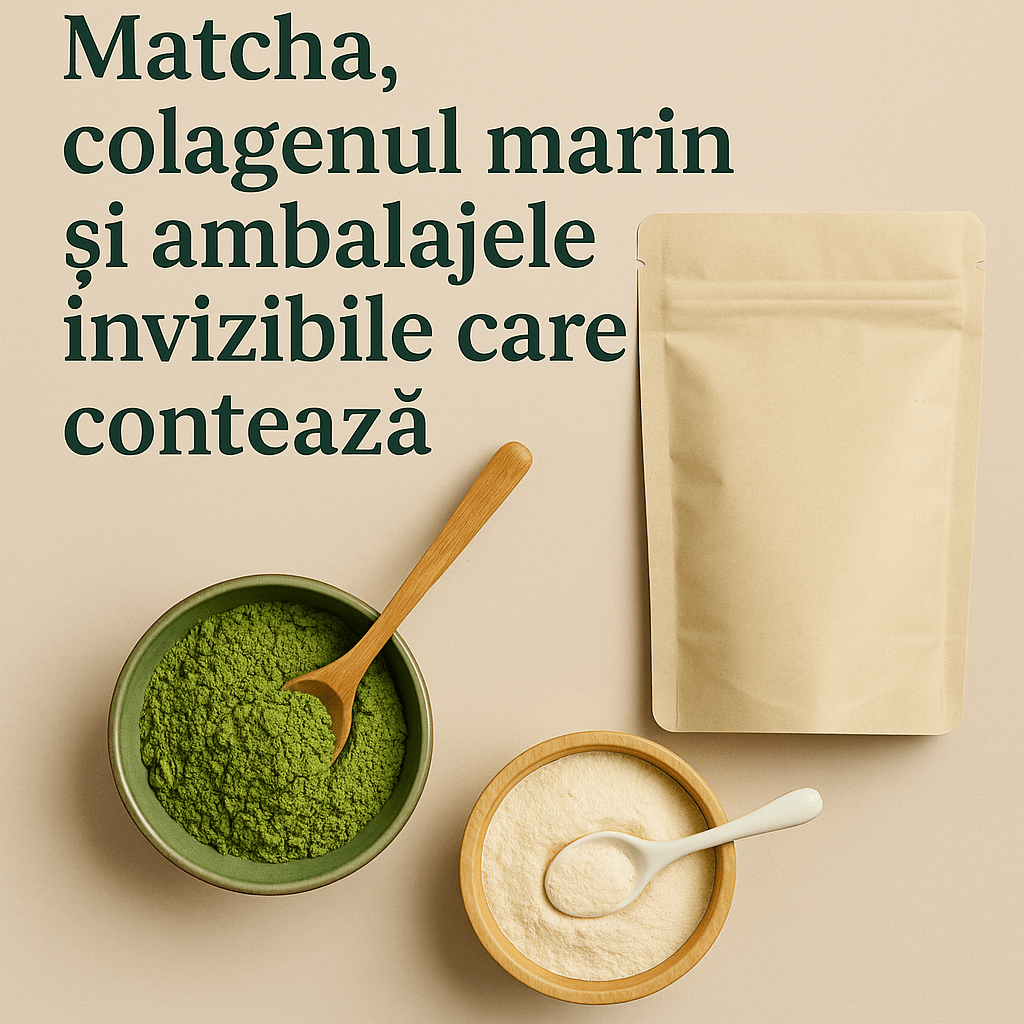 Matcha, colagenul marin și ambalajele invizibile care contează - Gut2be