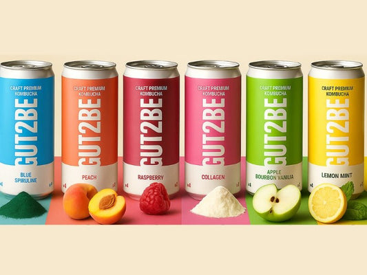 6 bucăți de Kombucha - Pachet de început - Gut2be6 bucăți de Kombucha - Pachet de începutGut2beGut2be