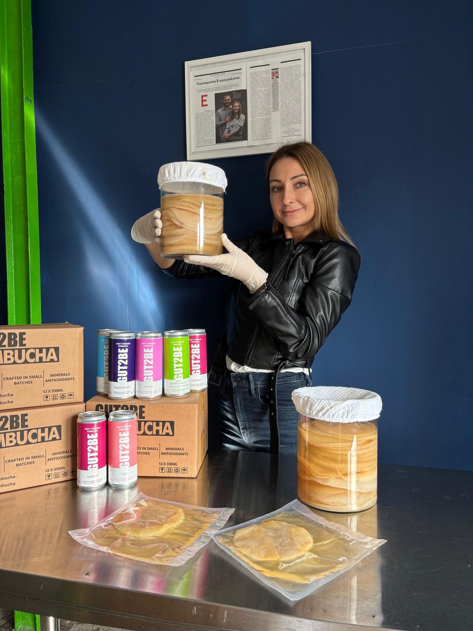 Kombucha Coacăz Negru - Set de 12x330ml - Gut2beKombucha Coacăz Negru - Set de 12x330mlGut2beGut2be