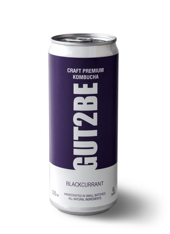 kombucha artizanală cu coacăze negre GUT2BE băutură probiotică