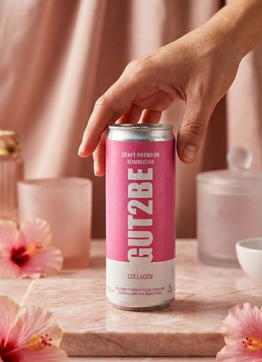 Kombucha Colagen - Set de 12x330ml - Gut2beKombucha Colagen - Set de 12x330mlGut2beGut2be