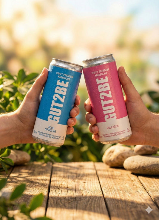 Kombucha Funcțională: Spirulină Albastră & Colagen - Gut2beKombucha Funcțională: Spirulină Albastră & ColagenGut2beGut2be