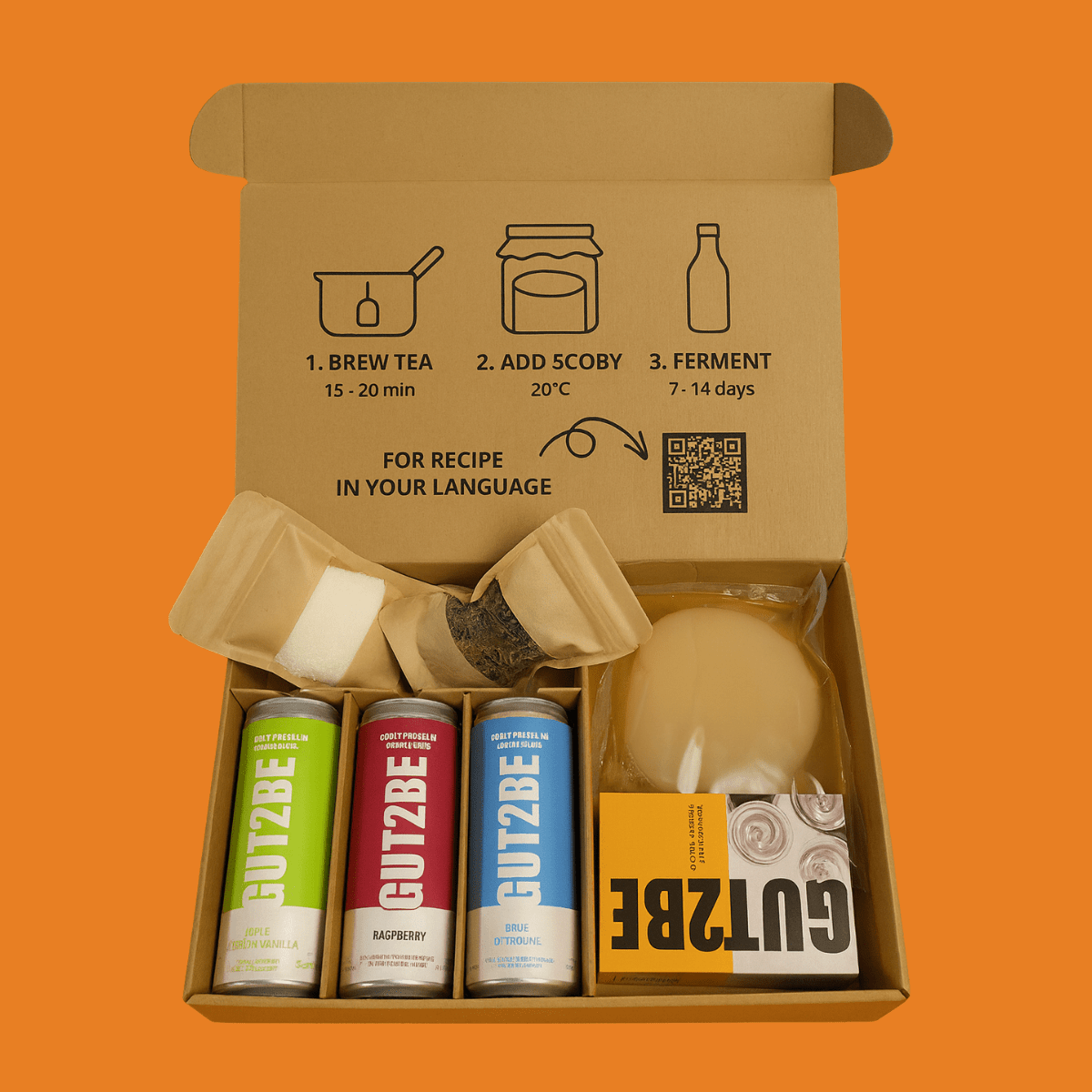 Кombucha Set Pentru Pregătire Acasă - Gut2beКombucha Set Pentru Pregătire AcasăGut2beGut2be
