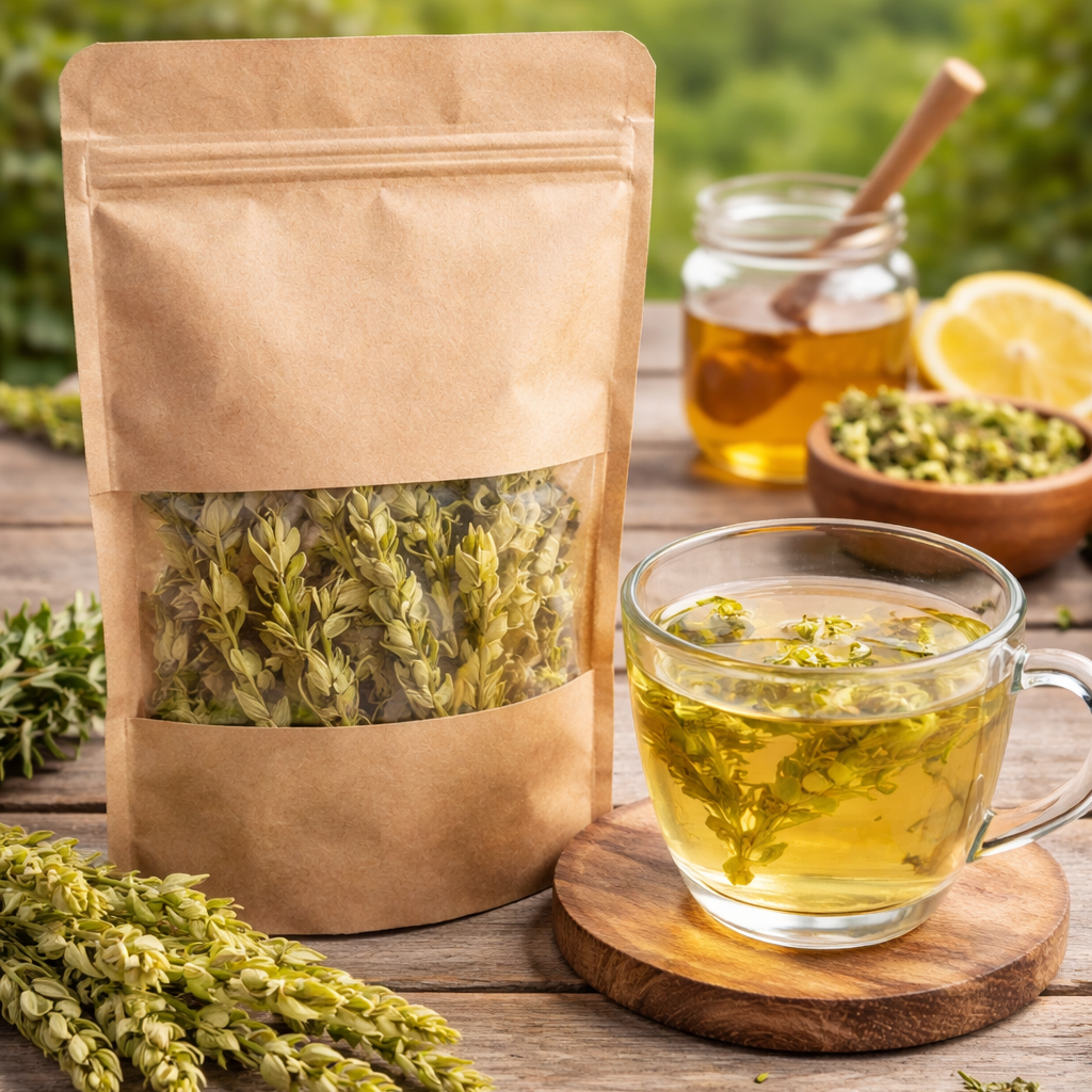 a bag of mursalski tea from bulgaria