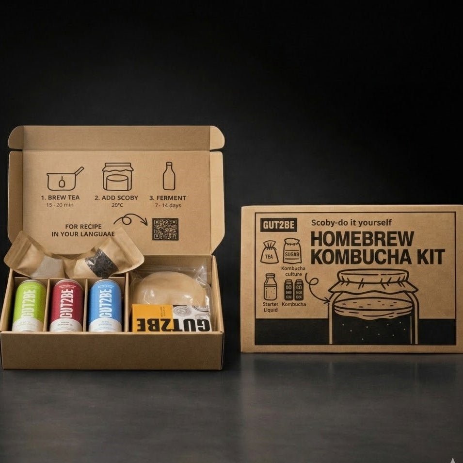 set kombucha pentru fermentare acasă cu scoby și lichid starter